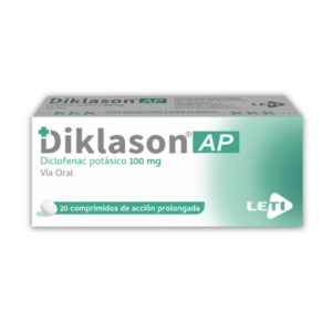 DIKLASON A.P. 100MG X 20 COMP (DICLOFENAC POTASICO)(LETI)