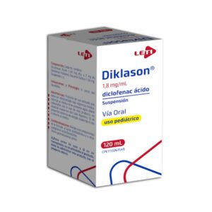 DIKLASON 1,8 MG SUSP 120 ML (DICLOFENAC POTASICO)(LETI)