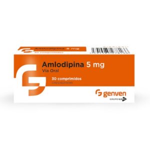 AMLODIPINA 5MG X 30 COMP (GENVEN)(TABLETAS)