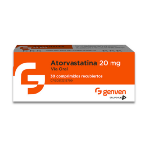 ATORVASTATINA 20MG X 30 COMP (GENVEN)(TABLETAS)