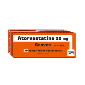 ATORVASTATINA 20MG X 30 COMP (GENVEN)(TABLETAS)