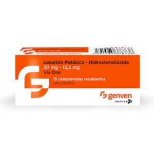 LOSARTAN POTASICO + HCT 50MG/12.5MG X 15 TAB (GENVEN)(TABLETAS)