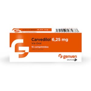 CARVEDILOL 6,25MG X 15 COMP (GENVEN)