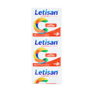 LETISAN 500MG X 10 TAB MASTICABLES SABOR FRUTAS (VITAMINA C) (LETI)