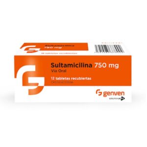 SULTAMICILINA 750MG X 12 TAB (GENVEN) (TABLETAS)