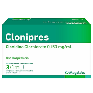 CLONIPRES 0,150 MG/ML X 3 AMP (CLONIDINA) (AMPOLLAS) (KLINOS)