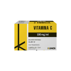 VITAMINA C 100MG/ML X 5ML X 3 AMP I.M/I.V (KLINOS)