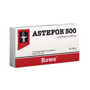 ASTEFOR 500MG X 10 COMP (LEVOFLOXACINA)(ROWE)(TABLETAS)
