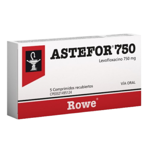 ASTEFOR 750MG X 5 COMP (LEVOFLOXACINA)(ROWE)(TABLETAS)