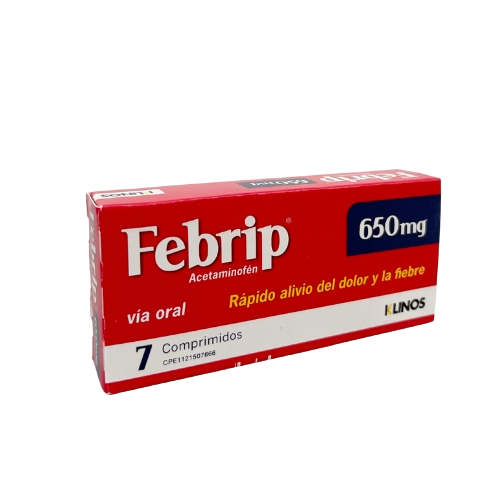 FEBRIP 650MG X 7 COMP (ACETAMINOFEN) (TABLETAS) (MEGALABS)