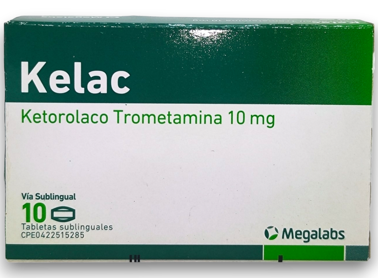 KELAC 10MG X 10 TAB (SUB LINGUAL)(KETOROLACO)(MEGALABS)