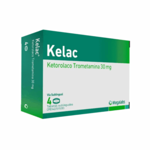 KELAC 30MG X 4 TAB SL (KETOROLACO) (MEGALABS)