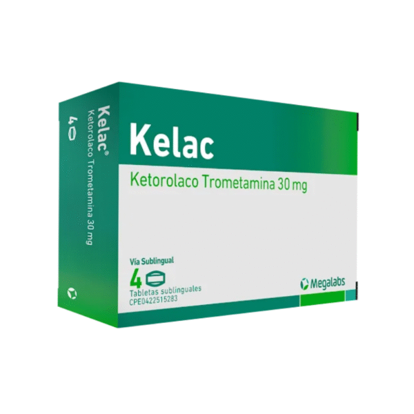 KELAC 30MG X 4 TAB SL (KETOROLACO) (MEGALABS)
