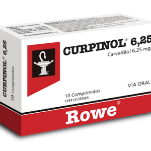 CURPINOL 6.25MG X 10 COMP (CARVEDILOL)(ROWE)(TABLETAS)