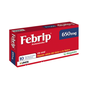 FEBRIP 650MG X 10 TAB (ACETAMINOFEN) (TABLETAS) (MEGALABS)