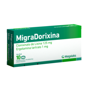 MIGRADORIXINA 125 MG/1 MG X 5 COMP (CLONIXINATO / ERGOTAMINA)(MEGALABS)
