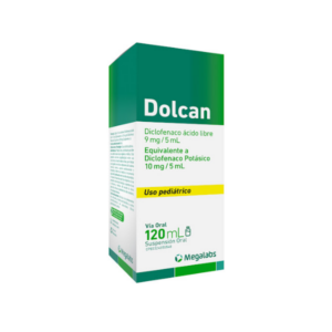 DOLCAN 9MG/5ML X 120ML SUSP ORAL DICLOFENAC POTASICO (MEGALABS)