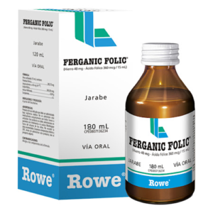 FERGANIC FOLIC 40MG-360MCG/15ML X 180ML (ROWE) (JARABE)