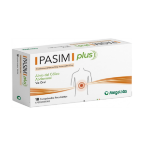 PASIM PLUS N-BUTILBROMURO DE HIOSCINA ACETAMINOFEN X 10 TAB MEGALABS