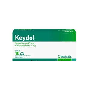KEYDOL 400 MG/4 MG X 10 TAB ( IBUPROFENO /TIOCOLCHICOSIDO) (MEGALABS)
