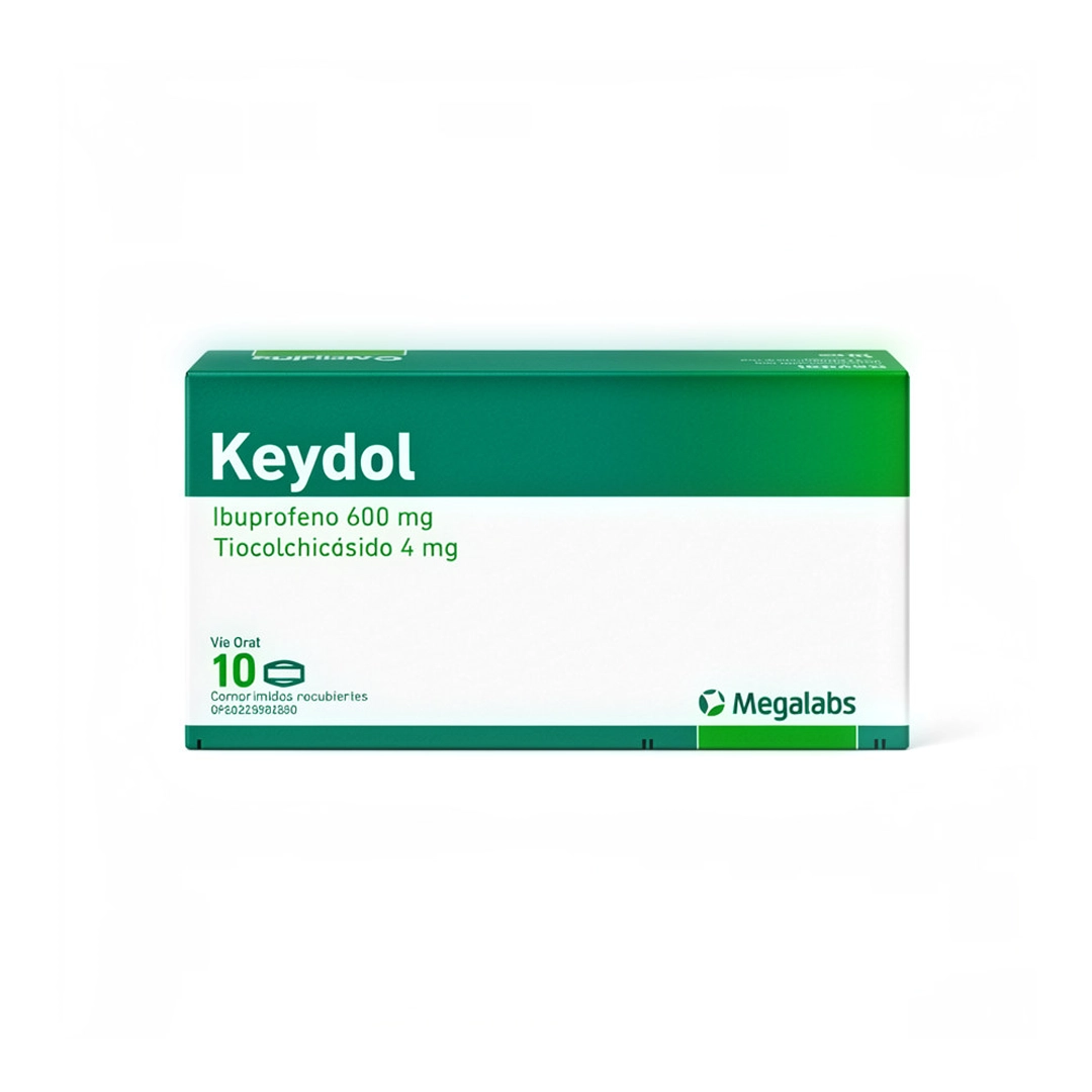 KEYDOL 600 MG /4 MG  X 10 TAB (IBUPROFENO TIOCOLCHICOSIDO) (MEGALABS)