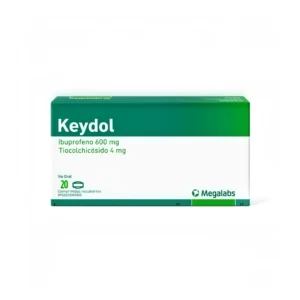 KEYDOL 600 MG /4 MG X 20 TAB (IBUPROFENO TIOCOLCHICOSIDO) (MEGALABS)
