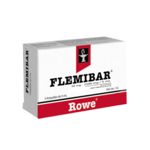 FLEMIBAR 20MG-2500MG/5ML I.V/I.M X 3 AMP (HIOSCINA/METAMIZOL) (ROWE) (AMPOLLAS)