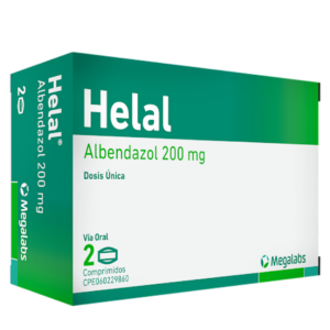 HELAL 200MG X 2 COMP (ALBENDAZOL) (TABLETAS) (MEGALABS)