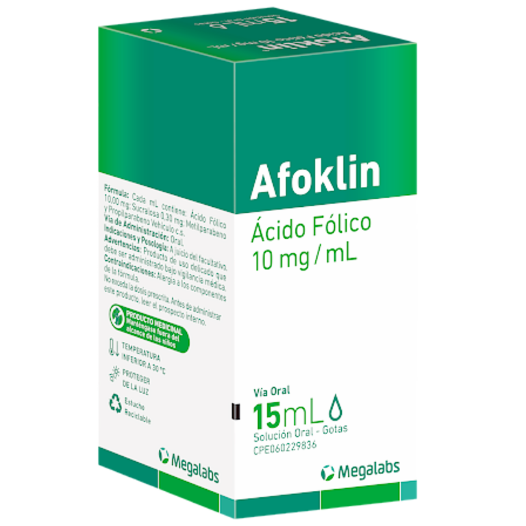 AFOKLIN 10MG X 15ML (ACIDO FOLICO)(GOTAS)(KLINOS)