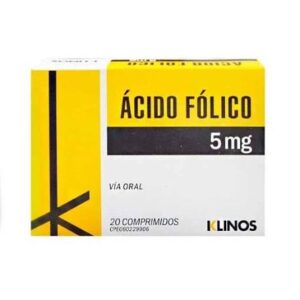 * ACIDO FOLICO 5MG X 20 TAB (TABLETAS) (KLINOS)