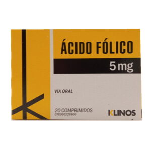 ACIDO FOLICO 5MG X 20 TAB (TABLETAS) (KLINOS)
