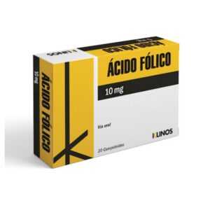 ACIDO FOLICO 10MG X 20 COMP (TABLETAS) (KLINOS)