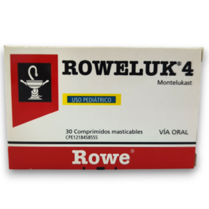 ROWELUK 4MG X 30 COMP. PED (MONTELUKAST)(ROWE)(TABLETAS)