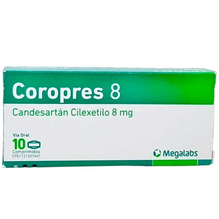 COROPRES 8MG X 10 TAB (CANDESARTAN) (MEGALABS)