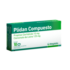 PLIDAN COMPUESTO 10MG/125MG X 10 COMP (TABLETAS) (MEGALABS)