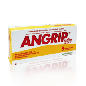 ANGRIP DIA X 8 COMP (ACETAMINOFEN/CAFEINA) (TABLETAS) (KLINOS)