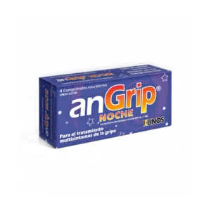 * ANGRIP NOCHE 500MG X 4 TAB (ACETAMINOFEN/CLORFENIRAMINA)(TABLETAS)(KLINOS)