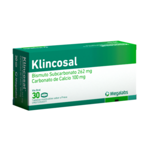 KLINCOSAL SABOR UVA X 30 TAB (BISMUTO SUBCARB/CARB DE CALCIO)(MEGALABS)(TABLETAS