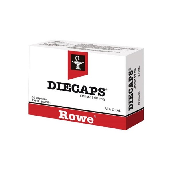 DIECAPS 60MG X 30 CAPS (ORLISTAT)(ROWE)(TABLETAS)