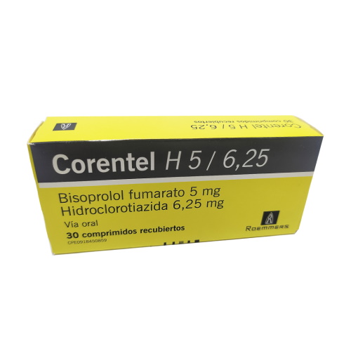 CORENTEL H 5MG/6.25MG X 30 TAB (BISOPROLOL + HCT) (MEGALABS)