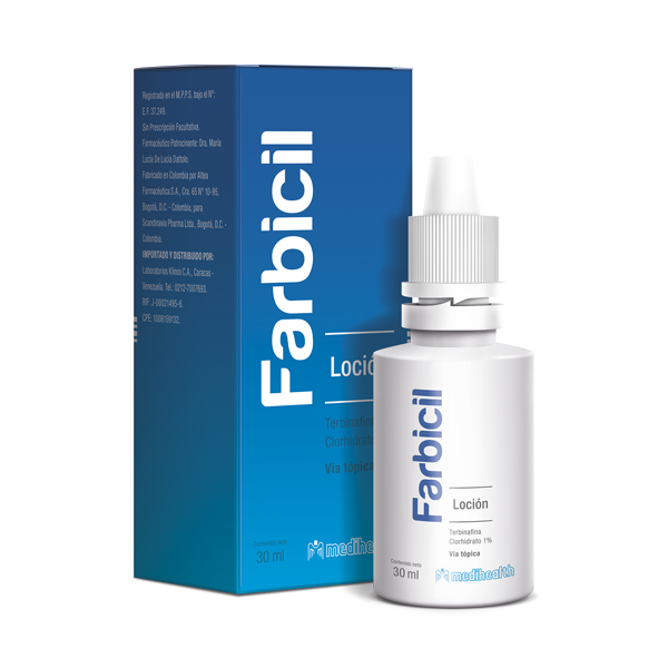 FARBICIL 1% LOCION TOPICA 30ML (TERBINAFINA) (GOTAS) (MEDIHEALT)