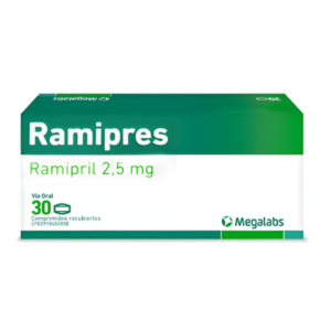 RAMIPRES 2,5MG X 30 COM (RAMIPRIL)(MEGALABS)