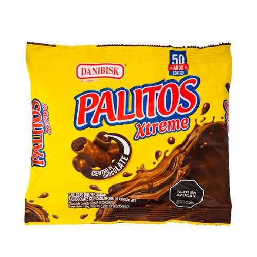 PALITOS CHOCOLATE XTREME X 150 GR (DANIBISK)