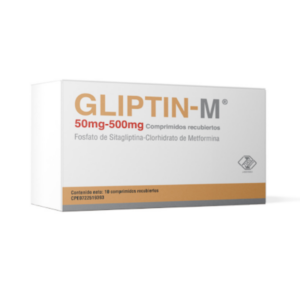 GLIPTIN-M 50MG/500MG X 10 COMP (METFORMINA-SITAGLIPTINA) (ZUOZ PHARMA)