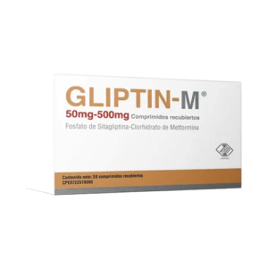 GLIPTIN-M 50MG-500MG X 30COMP (SITAGLIPTINA-METFORMINA) ZUOZ PHARMA