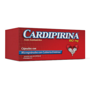 CARDIPIRINA 80MG X 30 CAP (ACIDO ACETILSALICILICO) (ZUOZ PHARMA)
