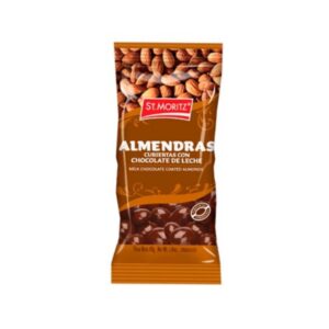 ALMENDRAS CUBIERTAS CON CHOCOLATE Y LECHE 40G (ST.MORITZ)