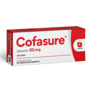 COFASURE 80MG X 30 TAB (VALSARTAN) (TABLETAS) (COFASA)