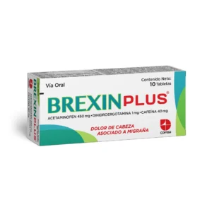 BREXIN PLUS X 20 TAB(ACETAMINOFEN/DIHIDROERGOTAMINA) (TABLETAS) (COFASA)