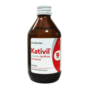 KATIVIL 1GR/10ML X 240ML JBE SIN AZUCAR (L-CARNITINA)(COFASA)